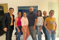 Reunião sobre transparência pública com a equipe da Câmara de Tenente Laurentino.